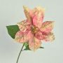 False poinsettia LIBASSE, cream-pink, 26"/65cm