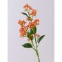 Artificial viburnum branch LABIBA, orange, 24"/60cm