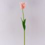 Synthetic flower Parrot tulip PETSCHORA, apricot-pink, 26"/65cm