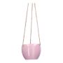 Dolomite DOMINGOS hanging plant pot, pink, 7/36 cm, Ø8.3 cm