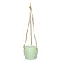 Dolomite DOMINGOS hanging plant pot, mint, 7/36 cm, Ø8.3 cm