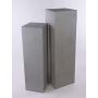 LIMBORO square-based plant column, set of 2, fibreglass, sand, 28x28x100cm, 35x35x120cm