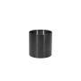 Stainless steel planter ALVARO with castors, anthracite, 16"/41.5cm, Ø16"/40cm