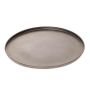 Round tray made of metal MELDOF, black, 0.8"/2cm, Ø22"/55,5cm
