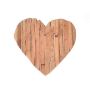 Heart-shaped wooden decorative plate HALFDAN, natural, 6"x6"x2.2"/16x16x5,5cm