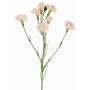 Decorative carnation branch PIARA, pale pink, 60 cm, Ø 3–5 cm