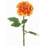 Artificial dahlia TINKALA, orange-yellow, 60 cm, Ø12 cm