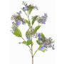 Artificial hydrangea branch KATHANI, blue-white-green, 80cm, Ø10–13cm