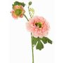 Artificial ranunculus SAGARA, pink-green, 18"/45cm, Ø2"-3.5"/5-9cm