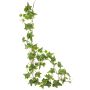 Decorative ivy garland BESSIE, Eco Collection, green-white, 5ft/160cm