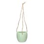 Dolomit DOMINGOS hanging basket, mint, 8.5/44 cm, Ø10.8 cm