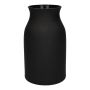 LUNARA glass flower vase, matt black, 21 cm, Ø 12 cm