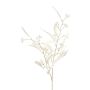 Artificial eucalyptus branch ZILFOR with flowers, white, 31"/80cm