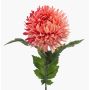 Artificial chrysanthemum SAXLER, coral, 60 cm, Ø 12 cm