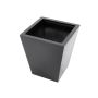 ORNELLO plant pot, black, 50 x 45 x 45 cm