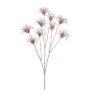 Decorative clematis seed head HARWAY, rose gold, 30"/75cm, Ø2.8"/7cm