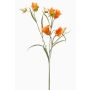 Artificial bellflower branch EMMELY, orange, 26"/65cm