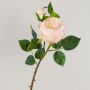 Artificial cabbage rose MIRETTA, pink-green, 60 cm, Ø 3–9 cm