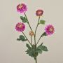 Textile chrysanthemum RYON, purple, 70cm, Ø3–5cm
