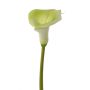 Artificial calla lily MIRAC, green-white, 30"/75cm, 4.7"x5.9"/12x15cm