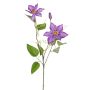 Artificial Clematis DORAN, purple, 75cm, Ø11–13cm