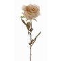 Artificial rose NAJMA, dried look, cream-pink, 26"/65cm, Ø3.9"/10cm