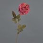 Artificial rose NAJMA, dried look, old red-violet, 65 cm, Ø10 cm