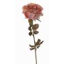 Artificial rose NAJMA, dried look, dusky pink, 26"/65cm, Ø3.9"/10cm