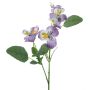 Artificial branch Pansy SIREL, purple-yellow, 26"/65cm