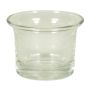 Tealight holder JEMMA made of glass, clear, 1.8"/4,5cm, Ø2.6"/6,5cm