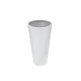 LEOPOLDO plant pot, silver, 69 cm, Ø39 cm