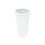 Plant pot LEOPOLDO, white, 27"/69cm, Ø15"/39cm