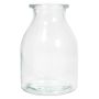 Glass bottle ETIENNE, clear, 7"/18cm, Ø4.7"/12cm