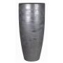 Large THORAN ceramic vase with grain pattern, black, 70cm, Ø32cm