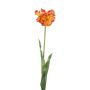Artificial parrot tulip LUNIA, orange-yellow, 70 cm
