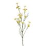 PORTICO decorative columbine branch, yellow, 75 cm