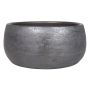 Ceramic bowl AGAPE with texture, black, 6"/15cm, Ø13,5"/34cm