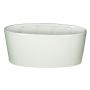 Oval ceramic orchid bowl RODISA, white, 13"x6"x6"/33x15x15cm