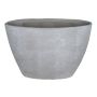 Oval orchid pot RODISA in ceramic, concrete grey, 12,5"x5,5"x9"/32x14,5x22,5cm