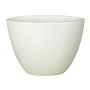 Oval ceramic pot ADELPHOS, white, 11""x5"x5"/27,5x12,5x13cm