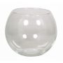 Ball vase TOBI OCEAN made of glass, clear, 6"/15cm, Ø8"/20cm