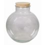 Storage glass WINDA with cork, clear, 12"/30cm, Ø12"/31cm