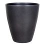 Ceramic vase TEHERAN PALAST, anthracite, 7"/17cm, Ø5.3"/13,5cm