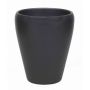 Orchid vase NAZARABAD, ceramic, anthracite matt, 7"/17cm, Ø5.5"/14cm
