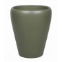 Orchid vase NAZARABAD, ceramic, olive green matt, 7"/17cm, Ø5.5"/14cm