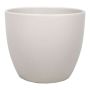 Plant pot TEHERAN BASAR, ceramic, beige mat, 6.7"/17cm, Ø7.7"/19.5cm