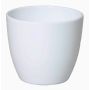 Large planter TEHERAN BASAR, ceramic, white, 11"/27cm, Ø13"/32cm