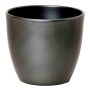 Plant pot TEHERAN BASAR, ceramic, anthracite, 4.7"/12cm, Ø5.3"/13,5cm