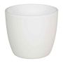 Small flower pot TEHERAN BASAR, ceramic, white matt, 2.4"/6cm, Ø3"/7,5cm