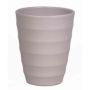 Orchid planter IZEH, ceramic, grey mat, 6.7"/17cm, Ø5.5"/14cm